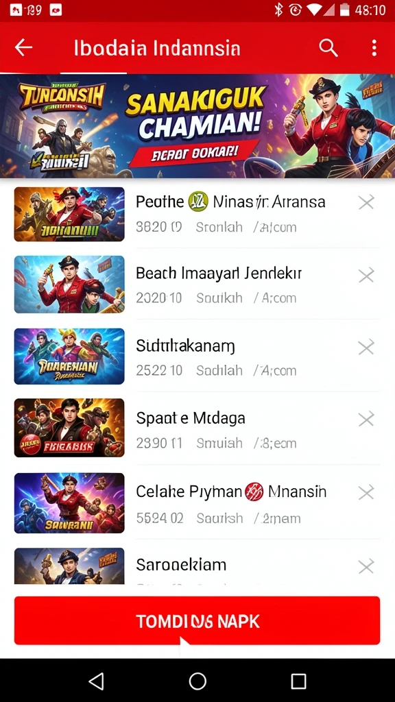 rajaclub - Tampilan antarmuka yang menarik dan intuitif.