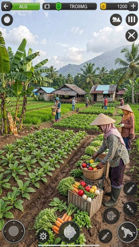 rvip3 - Tangkapan layar menunjukkan pertarungan seru dengan musuh di level sulit.